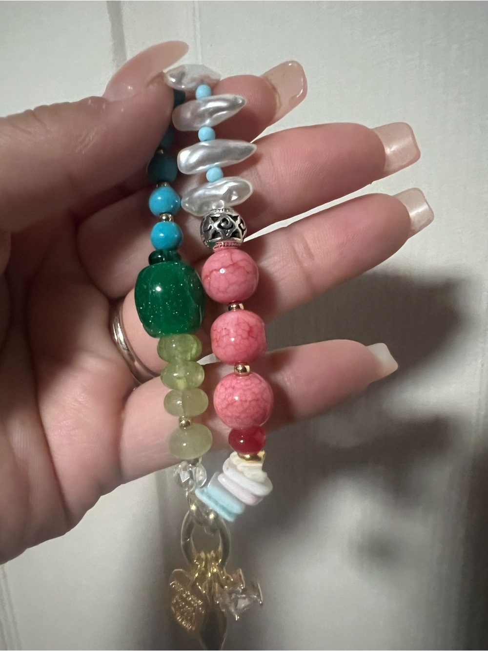 Mayamar Mixed Mother of Pearl and Turquoise Stones (NWT) - Picture 4 of 7